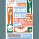 Flyer design for BBQ party